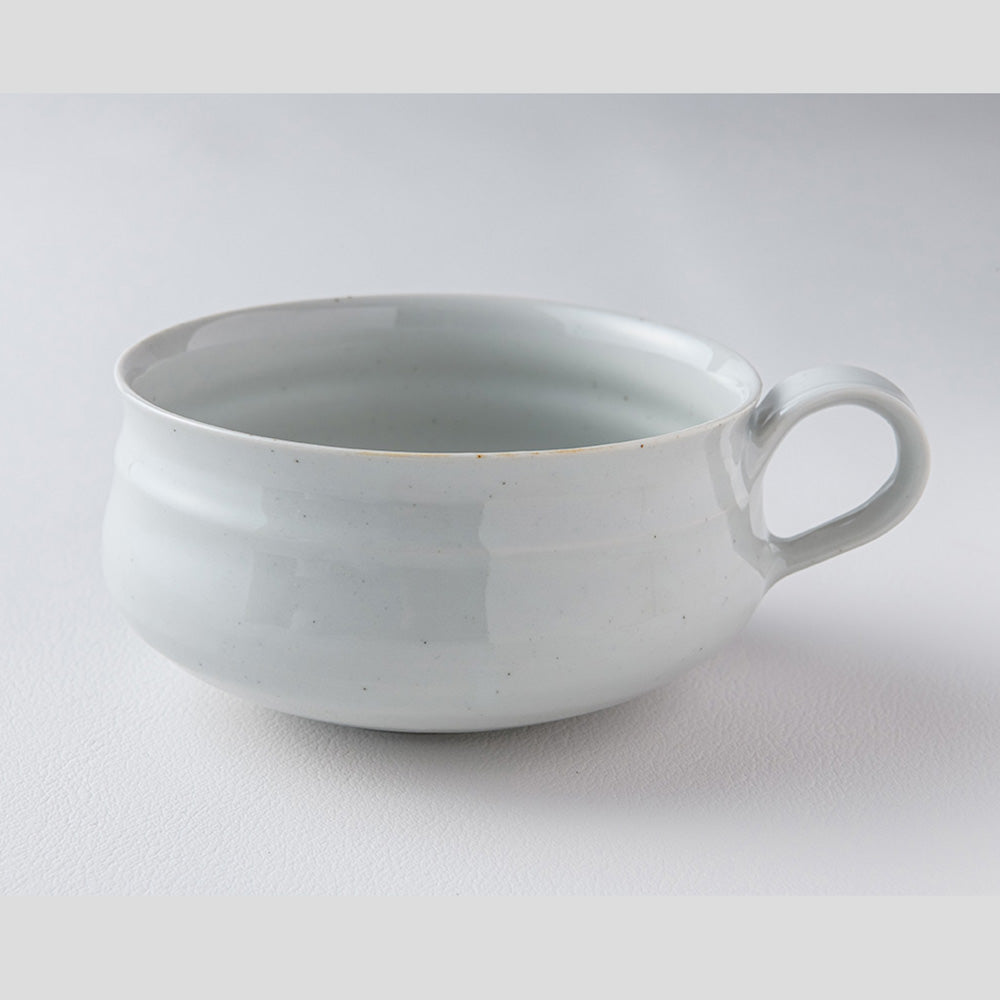 阿南維也　白磁鎬スープマグ　3個 □阿南維也：白磁鎬スープマグ - うつわ屋Living&Tableware オンライン